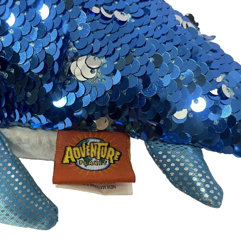 Adventure Planet‎ Stuffed Sequin Shark Plush Shiney 14